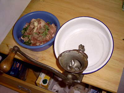 Schweinekamm für Hackfleisch