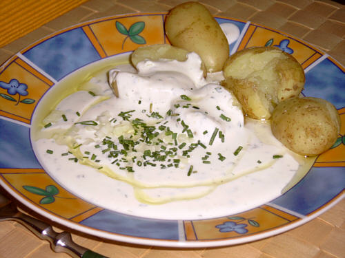Quark und Kartoffeln